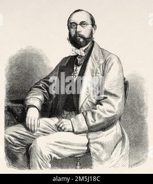 Louis Léon César Faidherbe (1818-1889) war ein französischer General und Kolonialverwalter. Er schuf die senegalesischen TiRailleurs, als er Gouverneur von Senegal war Stockfoto