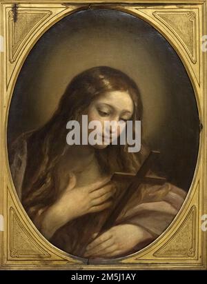 Guido Reni (1575-1642), Penitent Magdalene, Ca. 1635-1640. Maddalena penitente. Kapitolinische Museen, Rom, Italien. Öl auf Segeltuch. H 77,5 x 59 cm Inv. Stockfoto