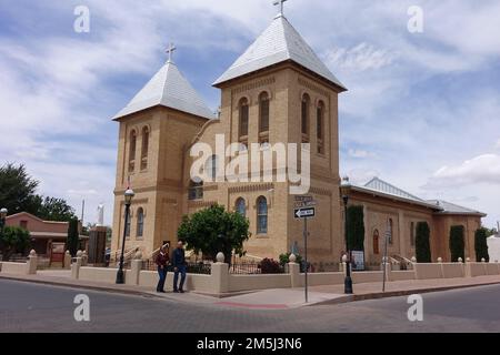 Basilika San Albino in Alt-Mesilla, New Mexico Stockfoto