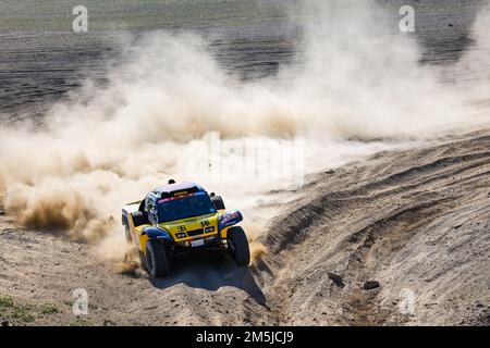 237 TIAN Po (chn), DU Xuanyi (chn), HANWEI Motorsport Team, SMG, Auto, FIA W2RC, Action during the Private Test of the Dakar 2023, from December 28 to 29, 2022 near Yanbu, Saudi Arabia - Photo Frédéric Le Floc’h / DPPI Stockfoto