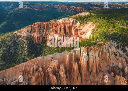 Panoramablick auf Sandsteinlandschaft Canyon Stockfoto