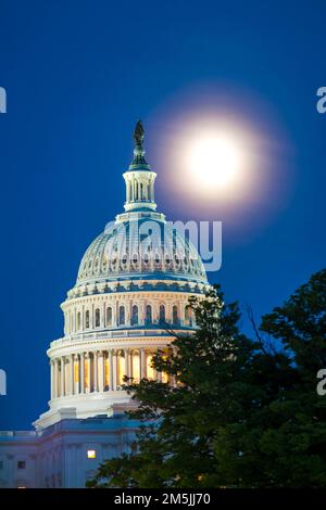 Washington, DC, USA – 18. April 2019: Das Capitol Building ist die Heimat des US-Kongresses und Sitz der Legislative der USA Stockfoto