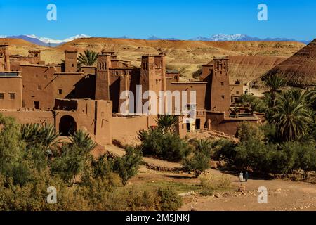 Marokko. Ksar d'Ait Ben Haddou im Atlasgebirge Marokkos. UNESCO-Weltkulturerbe seit 1987 Stockfoto