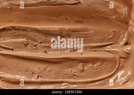 Hausgemachte Schokoladeneiskonsistenz Stockfoto