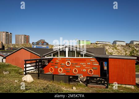 Landschaft rund um Nuuk, die Hauptstadt Grönlands. Stockfoto