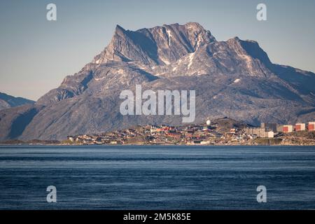 Landschaft rund um Nuuk, die Hauptstadt Grönlands. Stockfoto