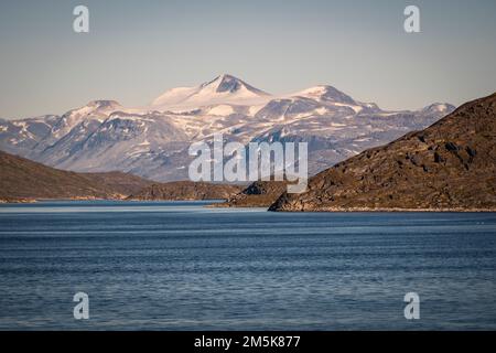 Landschaft rund um Nuuk, die Hauptstadt Grönlands. Stockfoto