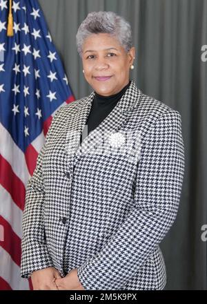 Marjorie McLaughlin ist Vertragsspezialist und arbeitet für das Naval Facilities Engineering Systems Command Washington an der Joint Base Andrews. Stockfoto