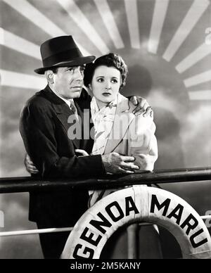 Humphrey Bogart & Mary Astor auf der anderen Seite des Pazifiks (Warner Brothers, 1942). Hochformat Foto Stockfoto