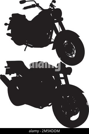 Motorrad-Vektor. Abbildung Auf Weißem Hintergrund. Eine Vektordarstellung Eines Motorrads. Stock Vektor