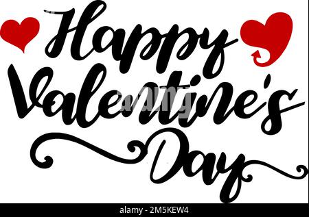 Einen schönen Valentinstag mit Herzen Stock Vektor