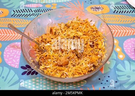 Chicken Biryani Stockfoto