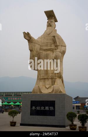 Status von Kaiser Qin Shi Huang, Xi'an Stockfoto