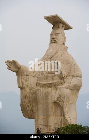 Status von Kaiser Qin Shi Huang, Xi'an Stockfoto