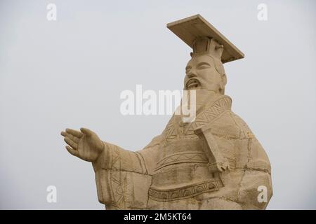 Status von Kaiser Qin Shi Huang, Xi'an Stockfoto