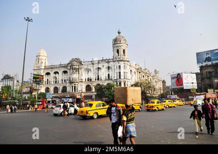 Das Metropolitan-Gebäude auf der Chowringhee Road in Kalkutta, Indien. Stockfoto