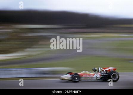 Jochen Rindt in einem Lotus 72 beim Race of Champions Brands Hatch April 1970 Stockfoto