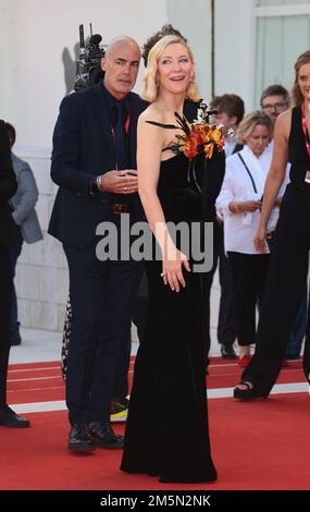 VENEDIG, ITALIEN - 01. SEPTEMBER: Cate Blanchett besucht den roten Teppich „Tar“ beim Venedig Film Festival 79. am 01. September 2022 in Venedig, Italien Stockfoto