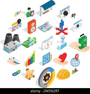Online shopping Icons einstellen. Isometrische Satz mit 25 online shopping Vector Icons für Web auf weißem Hintergrund Stock Vektor