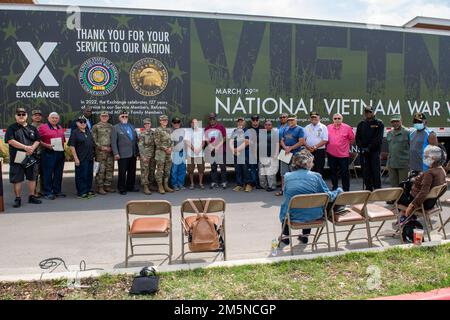 Vietnam War Veteran Memorial Ceremony, 29. März 2022, Joint Base San Antonio-Fort Sam Houston, Texas. Stockfoto