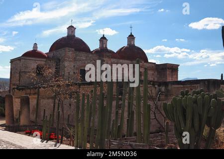 Nicht exklusiv: 28. Dezember 2022, San Pablo Villa de Mitla, Mexiko: Archäologische Zone von Mitla, ist das zweitwichtigste Zeremonienzentrum in Th Stockfoto