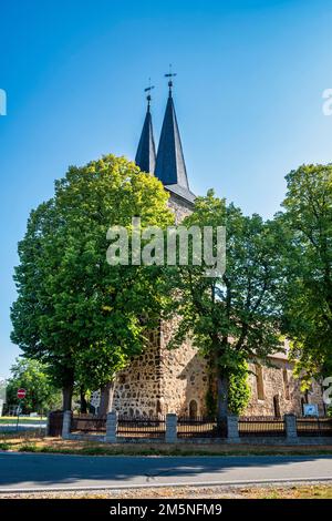 Ihlow Dorfkirche, Teltow-Flaeming, Brandenburg, Deutschland Stockfoto