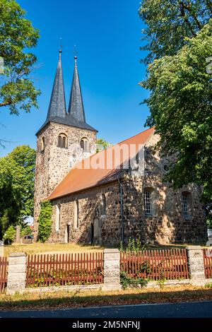 Ihlow Dorfkirche, Teltow-Flaeming, Brandenburg, Deutschland Stockfoto