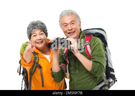 Ein älteres Paar im Freien Stockfoto