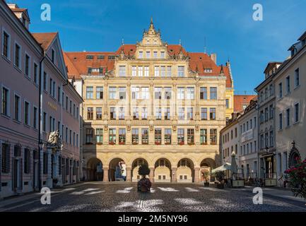 Neues Rathaus, Stadtrat, Gebäude, Untermarkt, Görlitz, Goerlitz, Deutschland, Europa Stockfoto