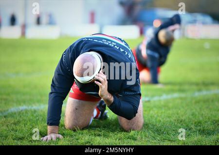 Llandovery RFC V Carmarthen Quins 2022 Indigo Prem Stockfoto