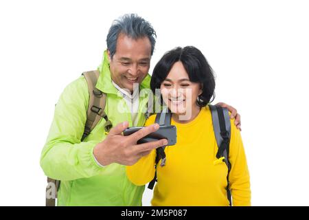 Outdoor-Ausflug für Paare mittleren Alters Stockfoto