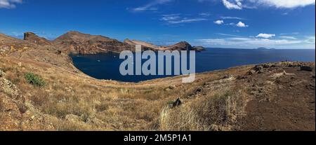 Ponta de Sao Lourenco, östlichste Spitze von Madeira, Wanderurlaub, Panoramablick, Wanderwege, Wanderer, Gipfelwanderung, Madeira, Portugal Stockfoto