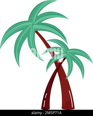 Silhouette der Baumpalme Stock Vektor