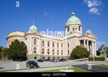 Haus der Nationalversammlung der Republik Serbien Stockfoto