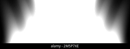 Vorhangkunst mit extrem breitem Hintergrund Stockfoto