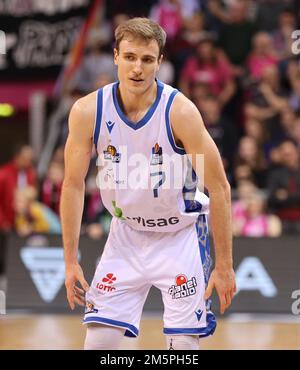 Bonn, Deutschland. 29. Dezember 2022. Laurynas Beliauskas (Frankfurt), Telekom Dome, Basketball Bundesliga, 12. Spieltag, Telekom Baskets Bonn gegen Fraport Skyliners Frankfurt. Kredit: Juergen Schwarz/Alamy Live News Stockfoto