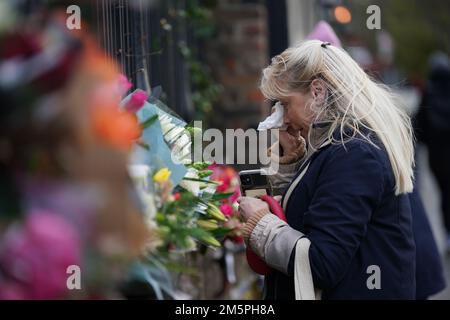 Vor dem Haus von Dame Vivienne Westwood in London, die Modedesignerin, ist im Alter von 81 Jahren gestorben. Foto: Freitag, 30. Dezember 2022. Stockfoto