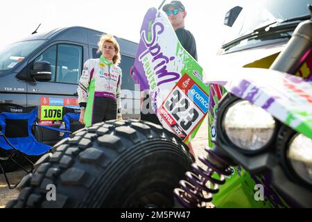 MARTI Merci (SPA), X-RAID von Yamaha unterstütztes Team, Yamaha, SSV, Porträt während des privaten Tests des Dakar 2023, vom 28. Bis 29. Dezember 2022 in der Nähe von Yanbu, Saudi-Arabien - Photo Florent Gooden / DPPI Stockfoto