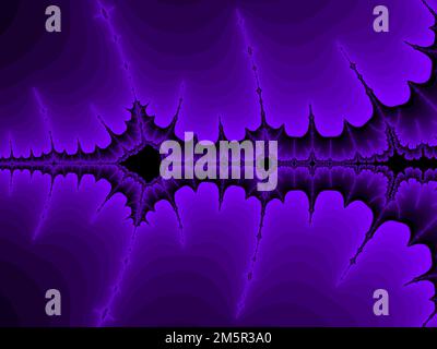 Violett Mandelbrotmenge abstrakt fractal Abbildung nützlich als Hintergrund Stockfoto