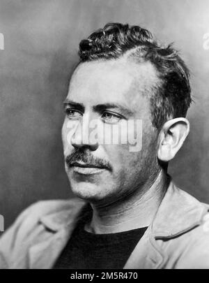 Steinbeck. Porträt des amerikanischen Schriftstellers John Steinbeck (1902-1968), 1939 Stockfoto