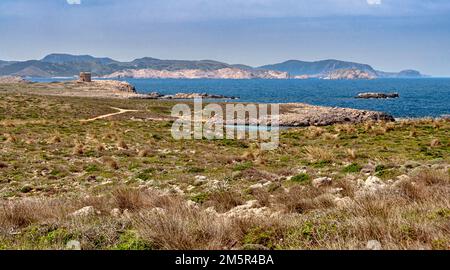 Cap de Cavalleria, Es Mercadal, Menorca, Balearen, Spanien Stockfoto