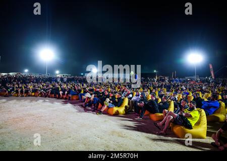 Yanbu, Saudi-Arabien. 30. Dezember 2022. General Briefing während der administrativen und technischen Prüfung des Dakar 2023 vom 28. Bis 30. Dezember 2022 im Sea Camp bei Yanbu, Saudi-Arabien - Photo Florent Gooden / DPPI Credit: DPPI Media/Alamy Live News Stockfoto