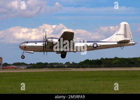 Boeing B29 Superfestungs-Bomber. Stockfoto