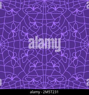 Sommer Schmetterling Nahtloses Tierlinienmuster zum Einpacken von Papier und Kinderbekleidung Druck und Stoffe und Bettwäsche sowie festliche Verpackung. Hoch Stockfoto