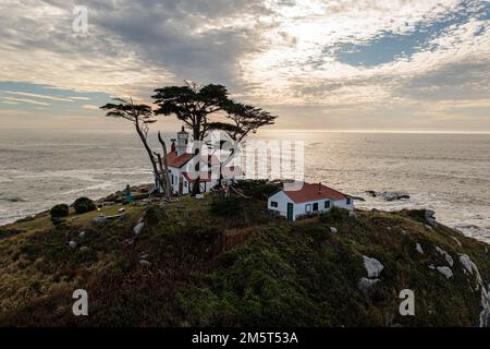 Battery Point Lighthouse in Crescent City Stockfoto