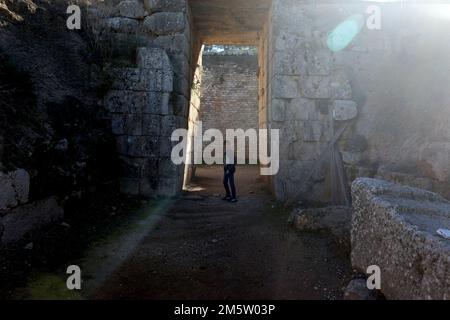 Mykene "reich an Gold", das Königreich des mythischen Agamemnon Stockfoto