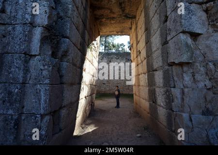 Mykene "reich an Gold", das Königreich des mythischen Agamemnon Stockfoto