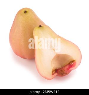 Rosenäpfel isoliert auf weißem Hintergrund. Stockfoto