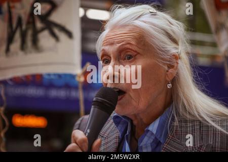 Botschaft von Brasilien, London, Großbritannien. 1. Mai 2019 Dame Vivienne Isabel Westwood. Stockfoto