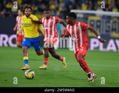 Cadiz, Spanien. 30. Dezember 2022. La Liga Spanisches Fußballspiel La Liga Cadiz gegen Almeria im Nuevo Mirandilla Stadium, Cadiz 30. Dezember 2022 900/Cordon Press Credit: CORDON PRESS/Alamy Live News Stockfoto